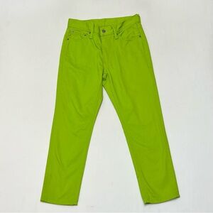 Levi's 541 Lime Neon Green Denim Jeans Men's 30 x 30 Taper Fit Athletic